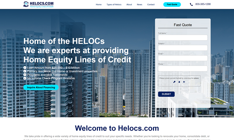 Launching HELOCs.com: